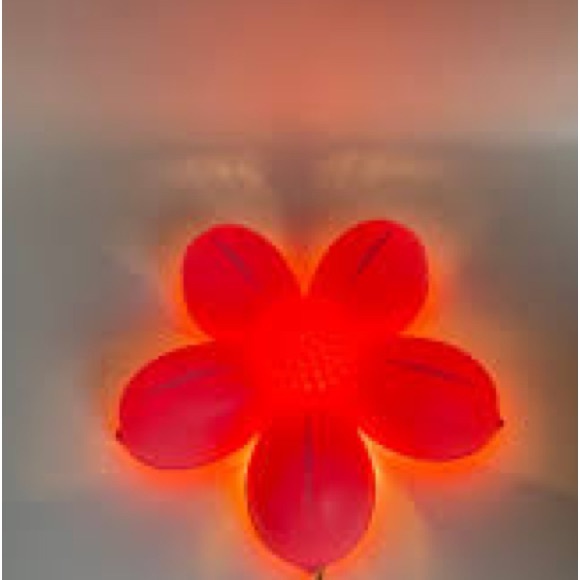 2000s Pink Ikea Blomma vintage wall lamp. Flower wall lamp Pink Kinder - Picture 3 of 4